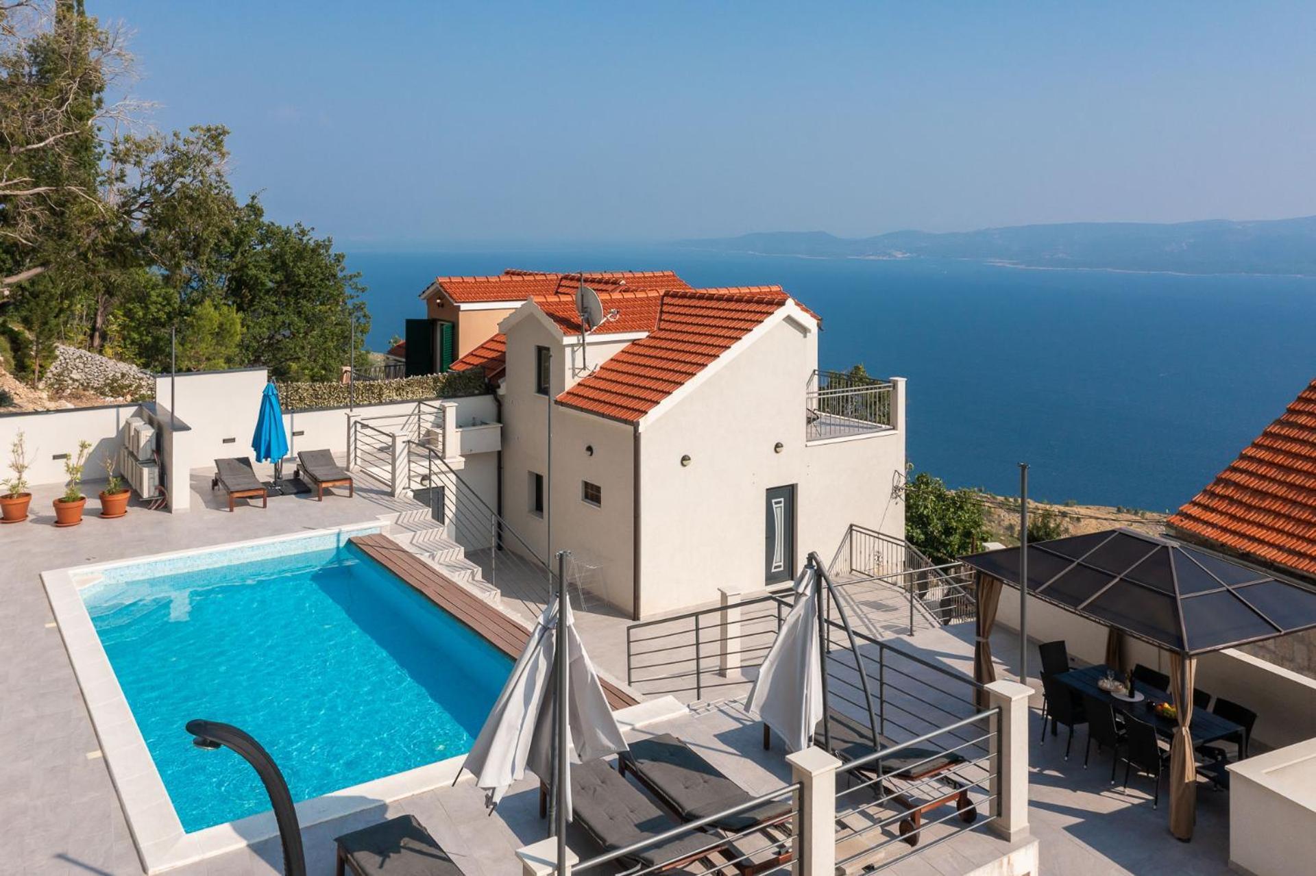 Xxl Villa Vista - Heated Pool Lokva Rogoznica Eksteriør bilde