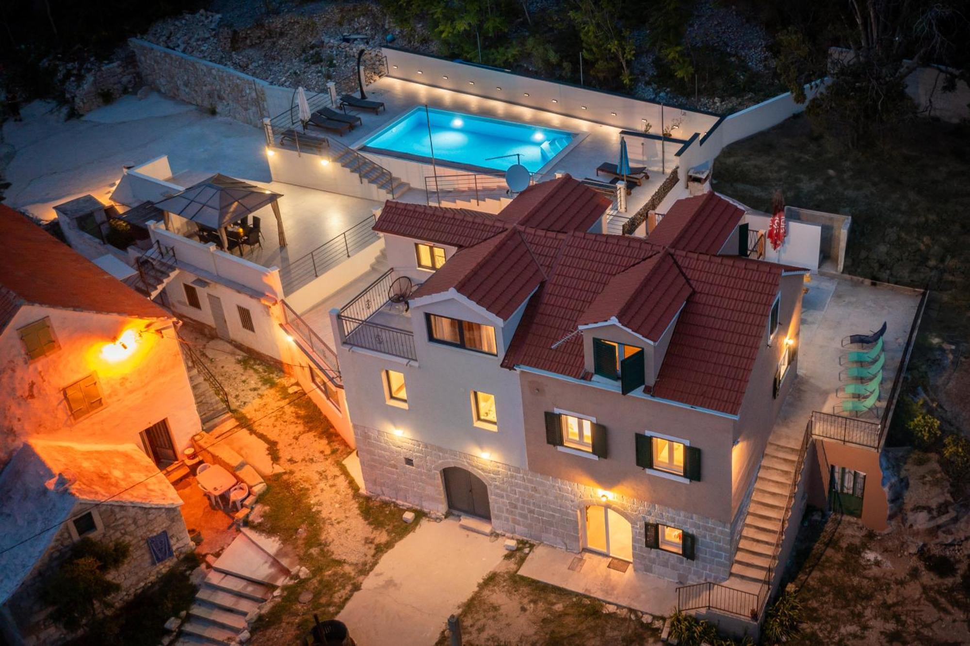 Xxl Villa Vista - Heated Pool Lokva Rogoznica Eksteriør bilde