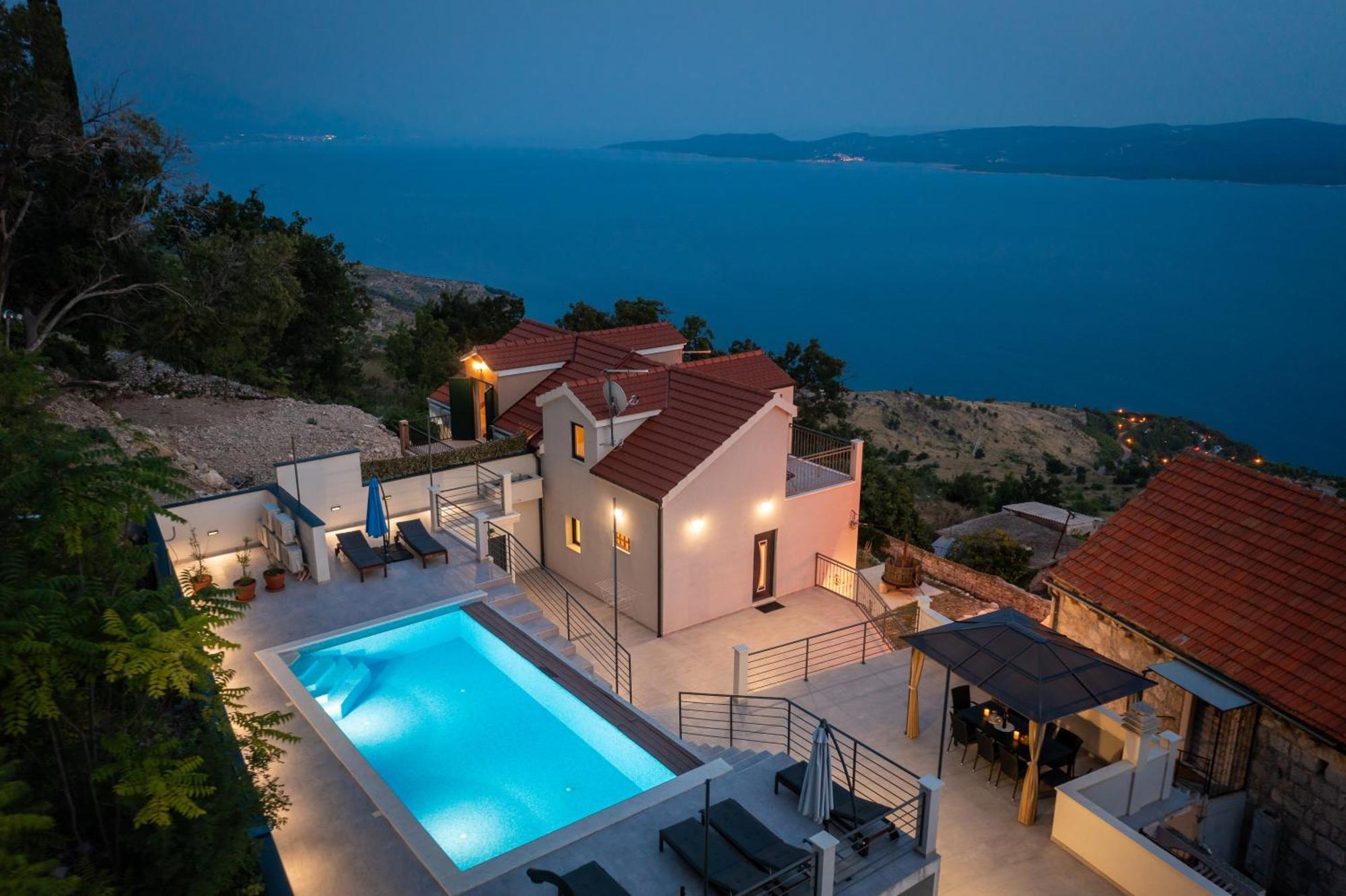 Xxl Villa Vista - Heated Pool Lokva Rogoznica Eksteriør bilde